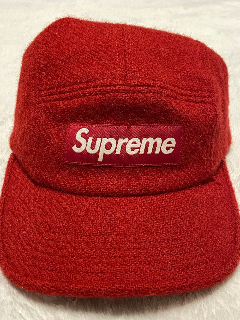 Supreme x Harris Tweed Camp cap box logo Hat
